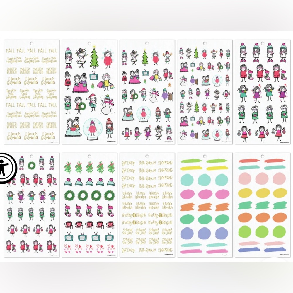 Happy Planner Sticker Book - Seasonal Stick People